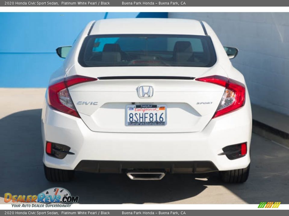 2020 Honda Civic Sport Sedan Platinum White Pearl / Black Photo #9