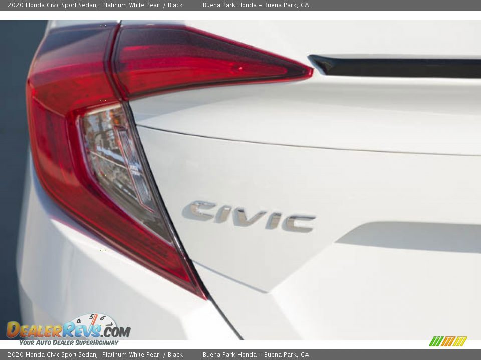 2020 Honda Civic Sport Sedan Platinum White Pearl / Black Photo #10