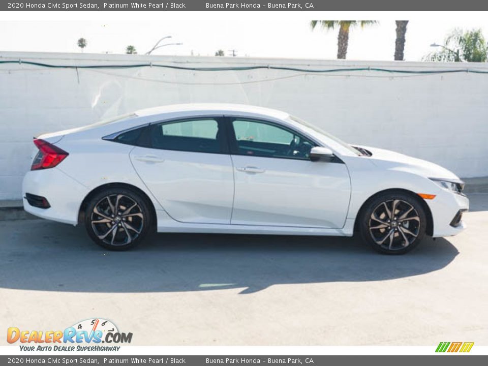2020 Honda Civic Sport Sedan Platinum White Pearl / Black Photo #12