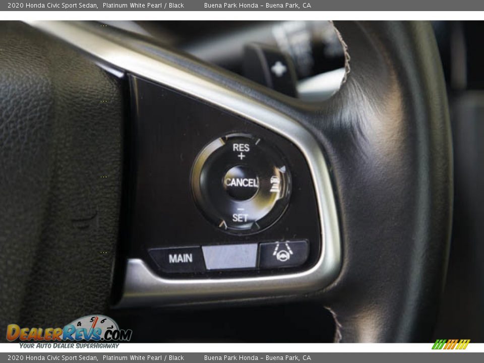 2020 Honda Civic Sport Sedan Platinum White Pearl / Black Photo #15