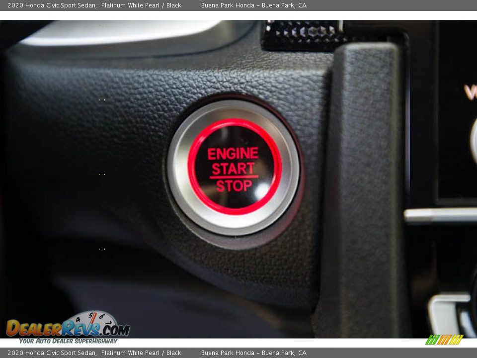 2020 Honda Civic Sport Sedan Platinum White Pearl / Black Photo #16