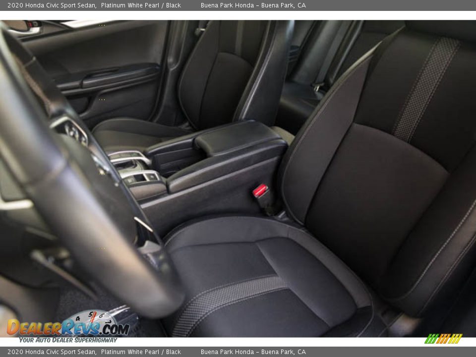 2020 Honda Civic Sport Sedan Platinum White Pearl / Black Photo #17