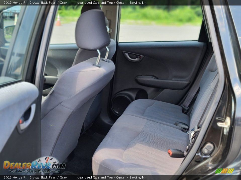 2012 Honda Fit Crystal Black Pearl / Gray Photo #17