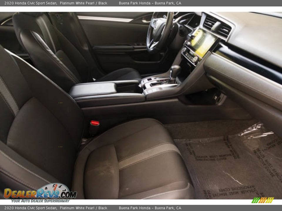2020 Honda Civic Sport Sedan Platinum White Pearl / Black Photo #22