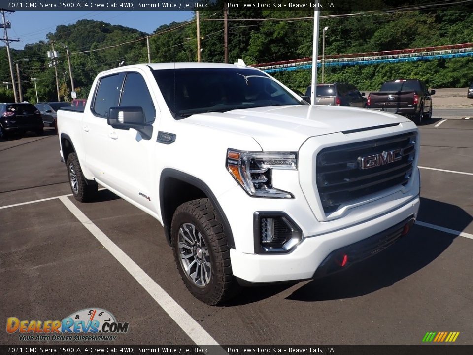 2021 GMC Sierra 1500 AT4 Crew Cab 4WD Summit White / Jet Black Photo #3
