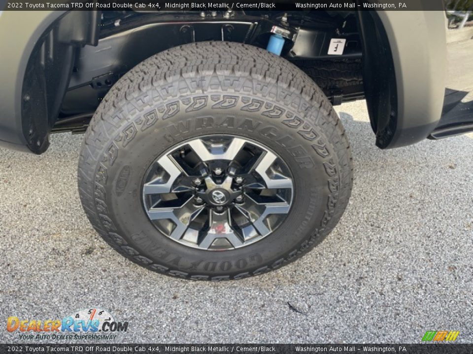 2022 Toyota Tacoma TRD Off Road Double Cab 4x4 Midnight Black Metallic / Cement/Black Photo #26