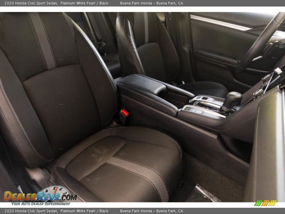 2020 Honda Civic Sport Sedan Platinum White Pearl / Black Photo #24