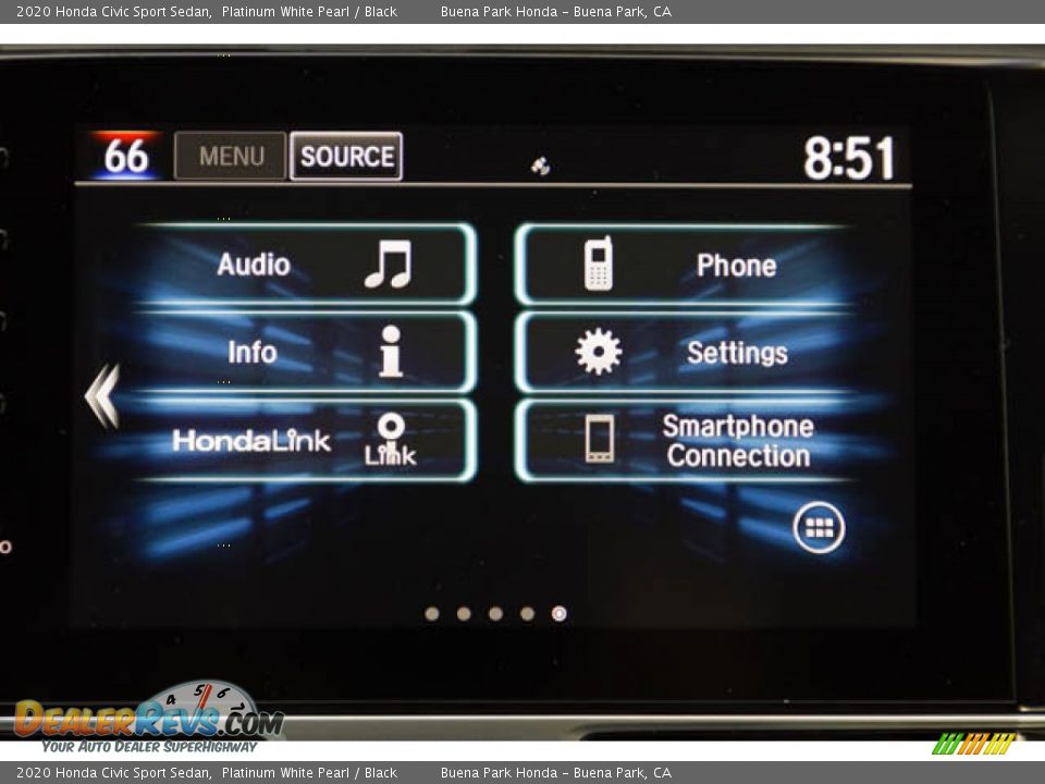 2020 Honda Civic Sport Sedan Platinum White Pearl / Black Photo #25