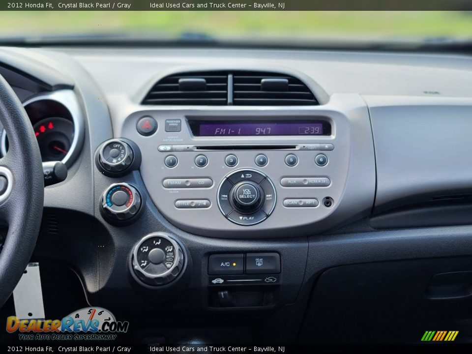 2012 Honda Fit Crystal Black Pearl / Gray Photo #22