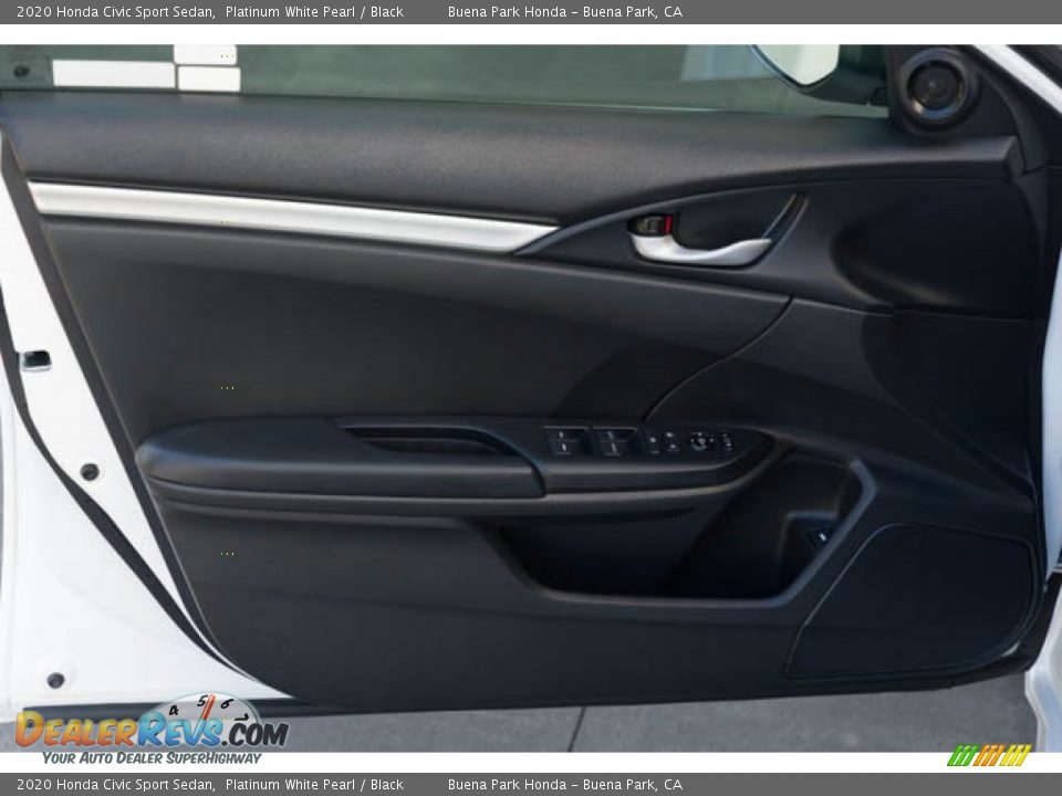 2020 Honda Civic Sport Sedan Platinum White Pearl / Black Photo #28