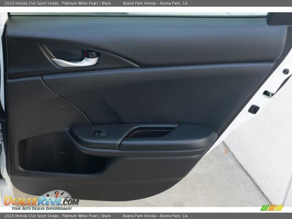 2020 Honda Civic Sport Sedan Platinum White Pearl / Black Photo #31