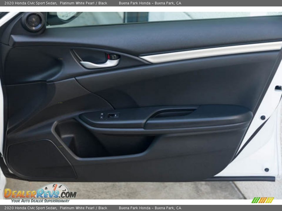 2020 Honda Civic Sport Sedan Platinum White Pearl / Black Photo #32