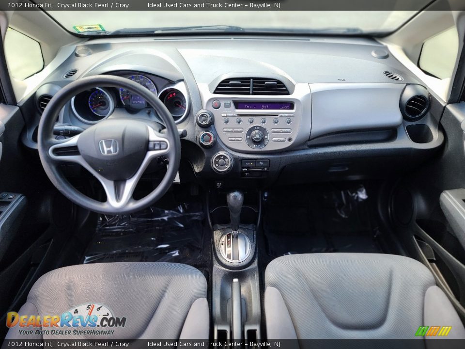 2012 Honda Fit Crystal Black Pearl / Gray Photo #25