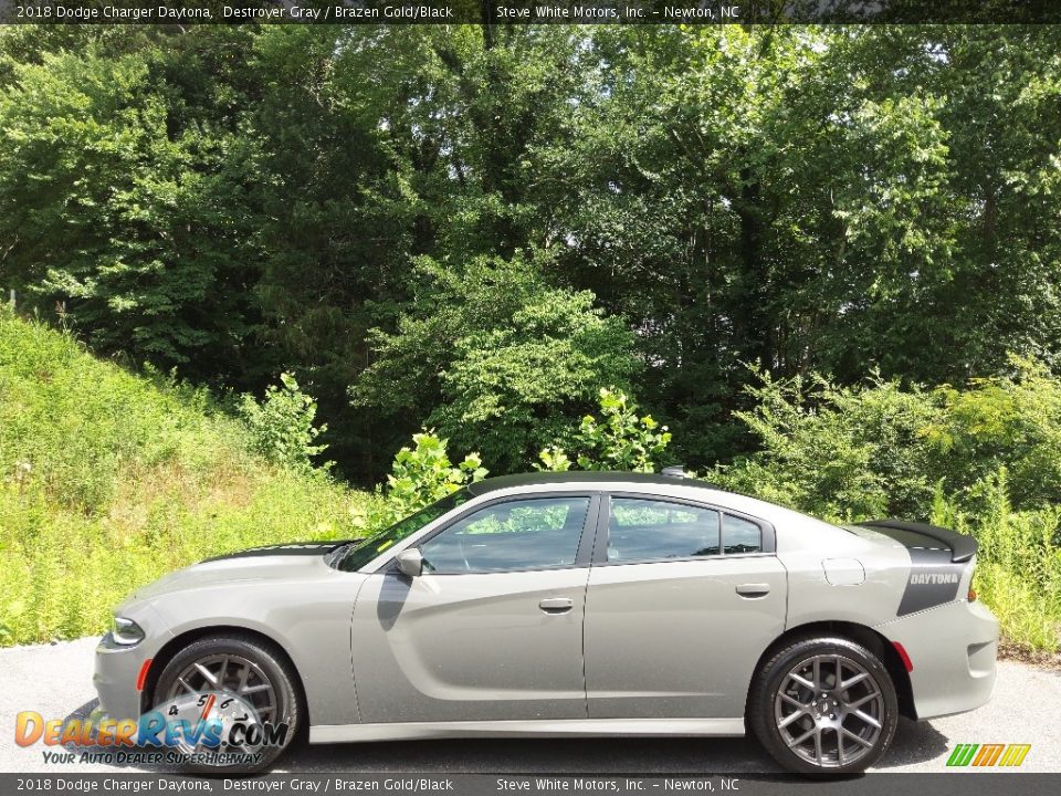 2018 Dodge Charger Daytona Destroyer Gray / Brazen Gold/Black Photo #1