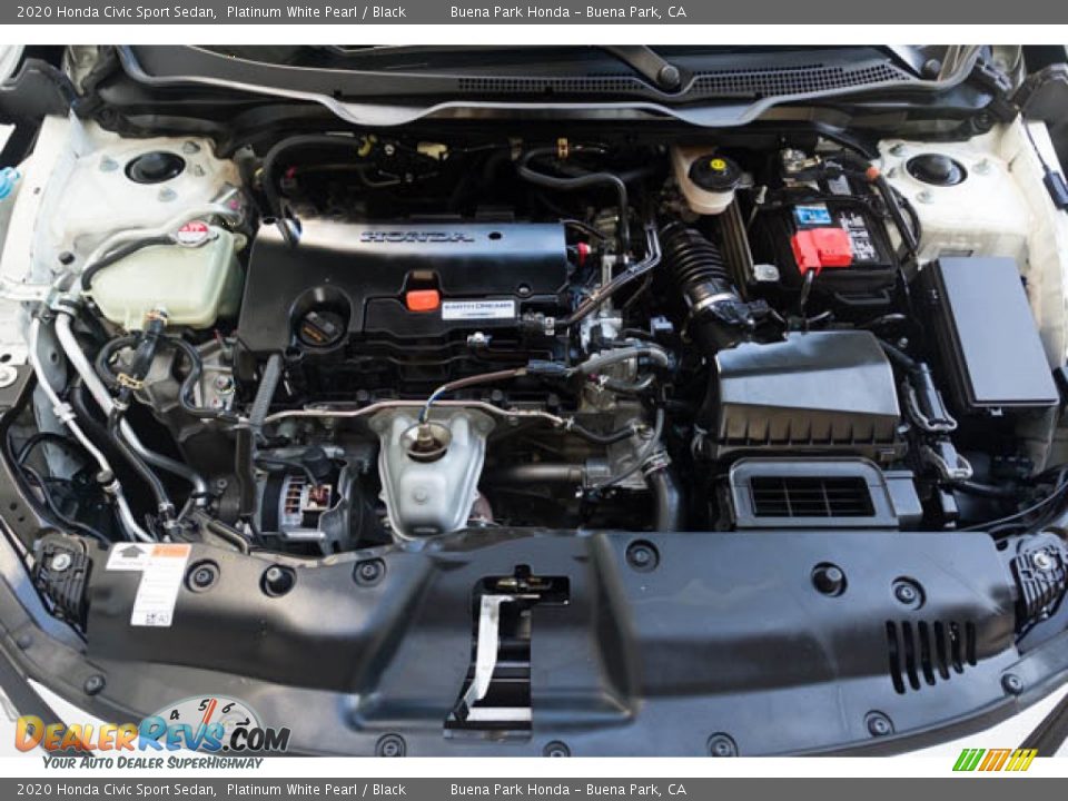 2020 Honda Civic Sport Sedan Platinum White Pearl / Black Photo #33