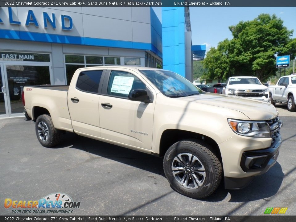 2022 Chevrolet Colorado Z71 Crew Cab 4x4 Sand Dune Metallic / Jet Black/­Dark Ash Photo #2