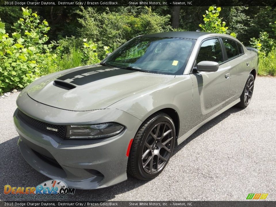 2018 Dodge Charger Daytona Destroyer Gray / Brazen Gold/Black Photo #3