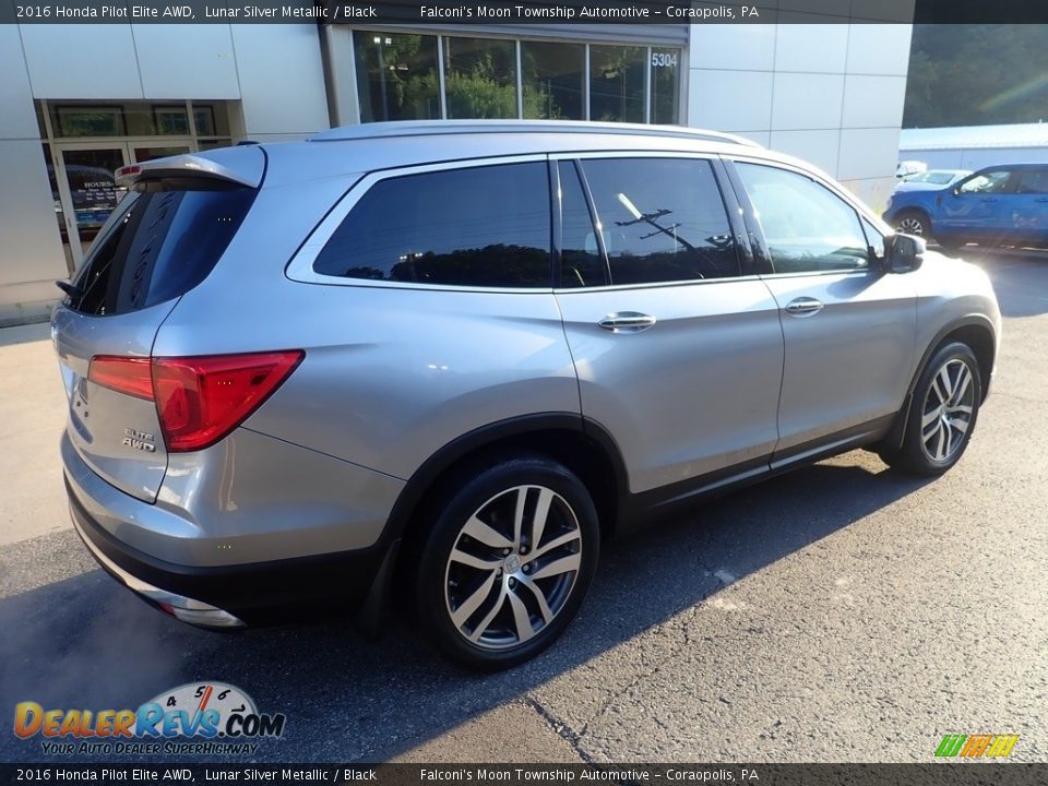 2016 Honda Pilot Elite AWD Lunar Silver Metallic / Black Photo #2