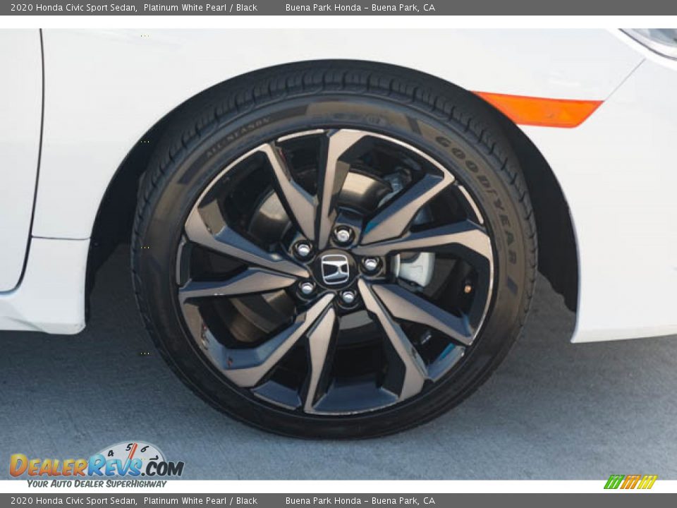 2020 Honda Civic Sport Sedan Platinum White Pearl / Black Photo #35