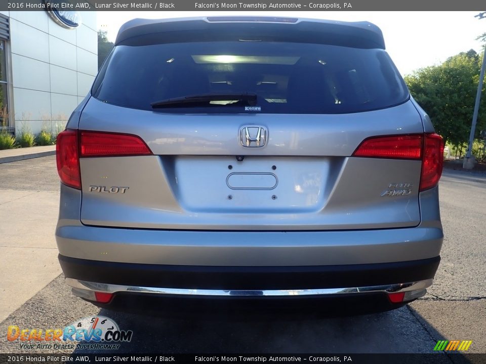 2016 Honda Pilot Elite AWD Lunar Silver Metallic / Black Photo #3