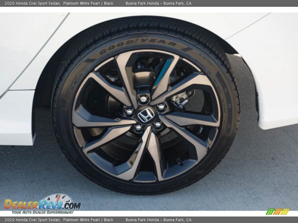 2020 Honda Civic Sport Sedan Platinum White Pearl / Black Photo #36