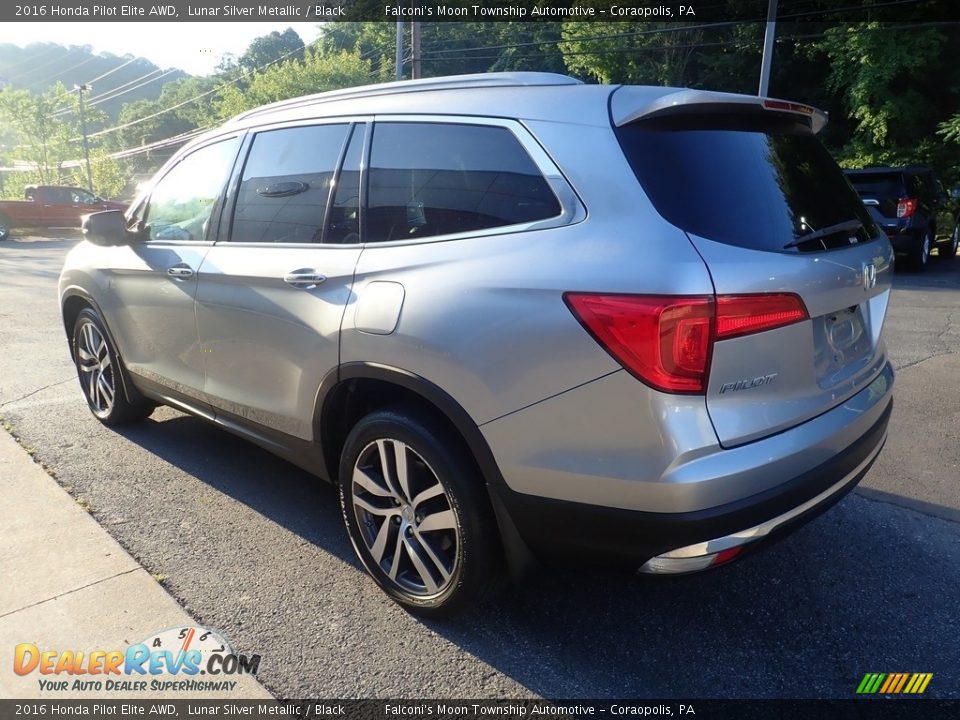 2016 Honda Pilot Elite AWD Lunar Silver Metallic / Black Photo #5