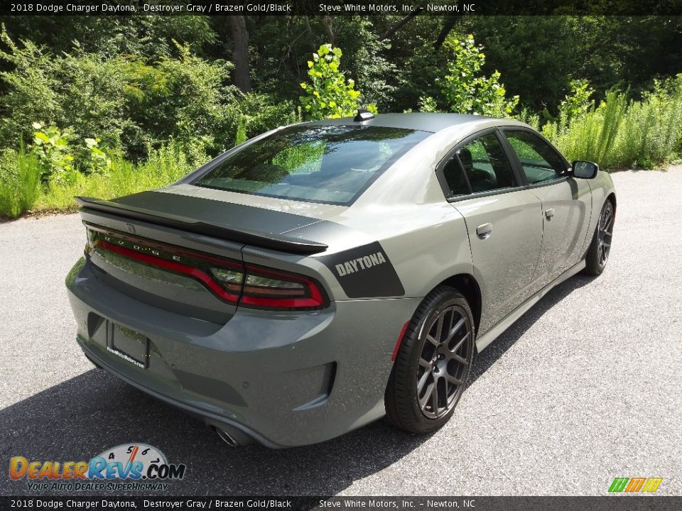 2018 Dodge Charger Daytona Destroyer Gray / Brazen Gold/Black Photo #7