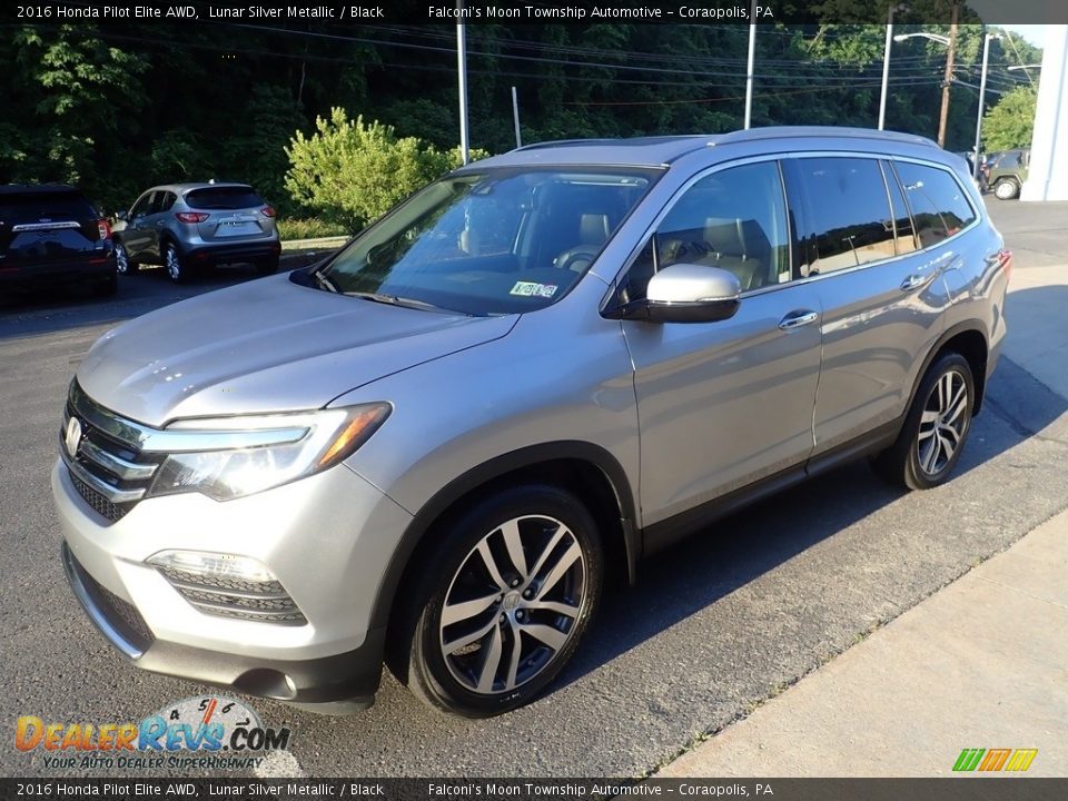 2016 Honda Pilot Elite AWD Lunar Silver Metallic / Black Photo #7