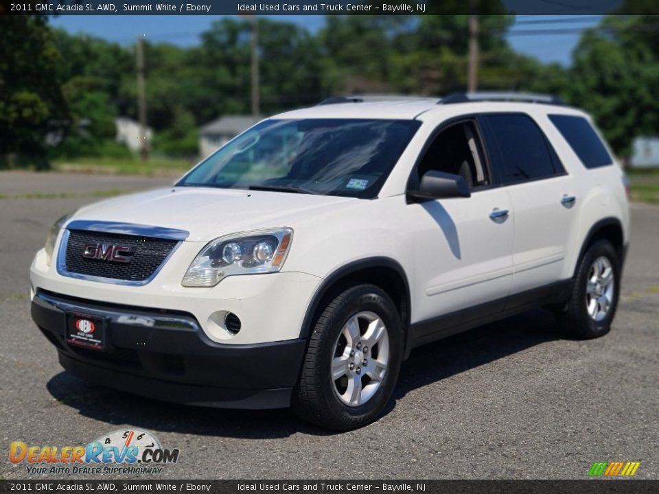 2011 GMC Acadia SL AWD Summit White / Ebony Photo #1