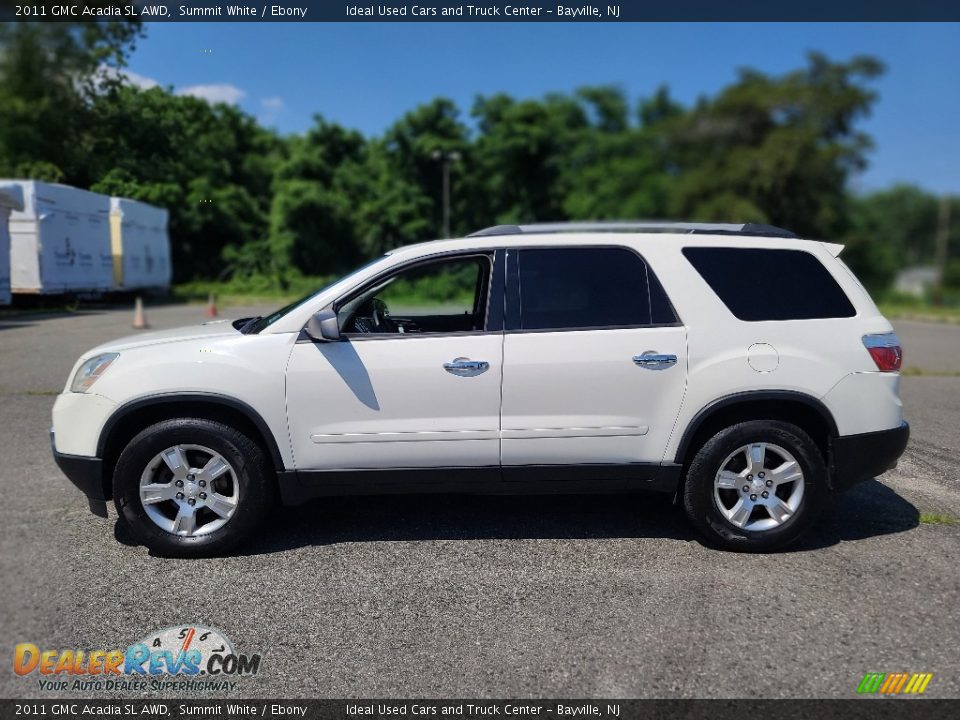 2011 GMC Acadia SL AWD Summit White / Ebony Photo #2