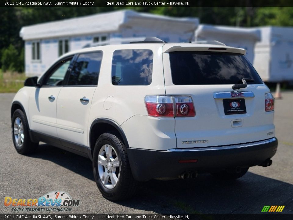 2011 GMC Acadia SL AWD Summit White / Ebony Photo #3