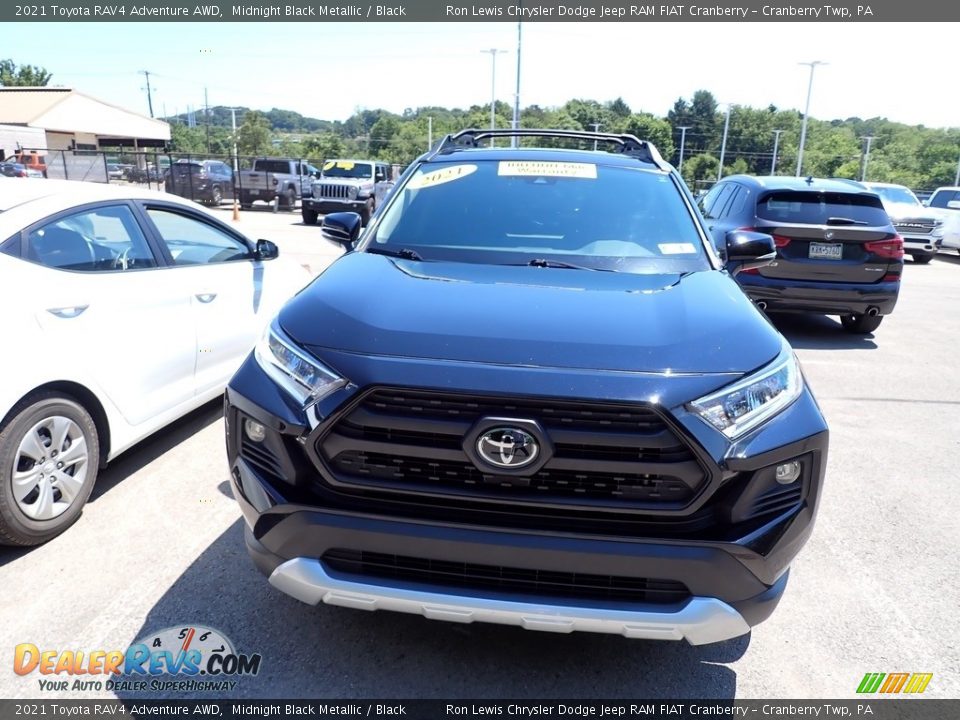 2021 Toyota RAV4 Adventure AWD Midnight Black Metallic / Black Photo #2