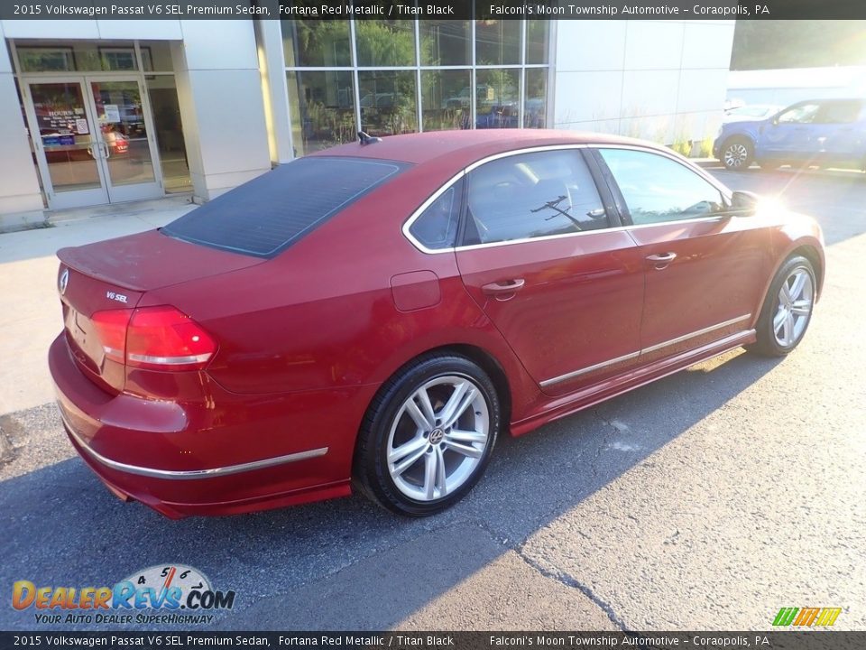 2015 Volkswagen Passat V6 SEL Premium Sedan Fortana Red Metallic / Titan Black Photo #2