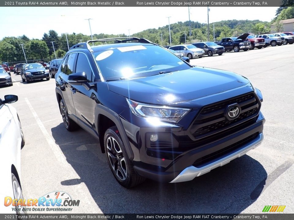 2021 Toyota RAV4 Adventure AWD Midnight Black Metallic / Black Photo #3