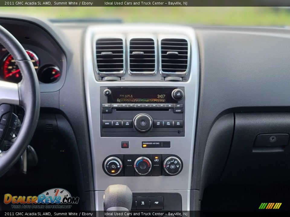 2011 GMC Acadia SL AWD Summit White / Ebony Photo #22