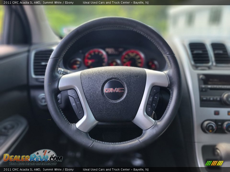 2011 GMC Acadia SL AWD Summit White / Ebony Photo #23