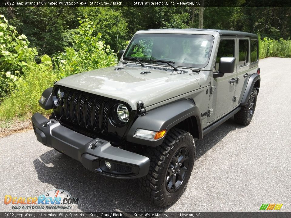 2022 Jeep Wrangler Unlimited Willys Sport 4x4 Sting-Gray / Black Photo #2