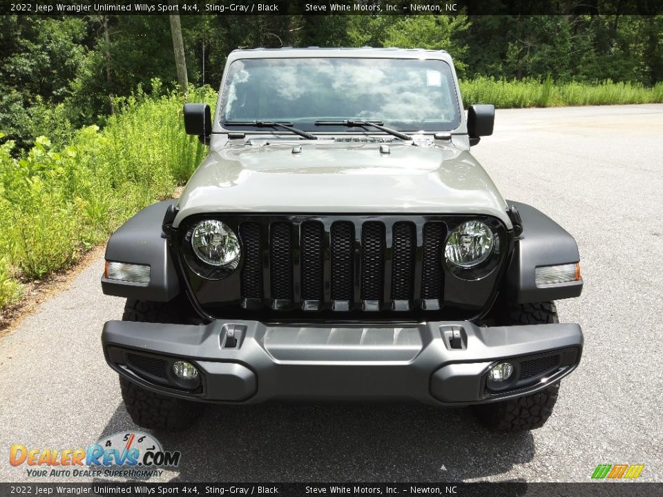 2022 Jeep Wrangler Unlimited Willys Sport 4x4 Sting-Gray / Black Photo #3