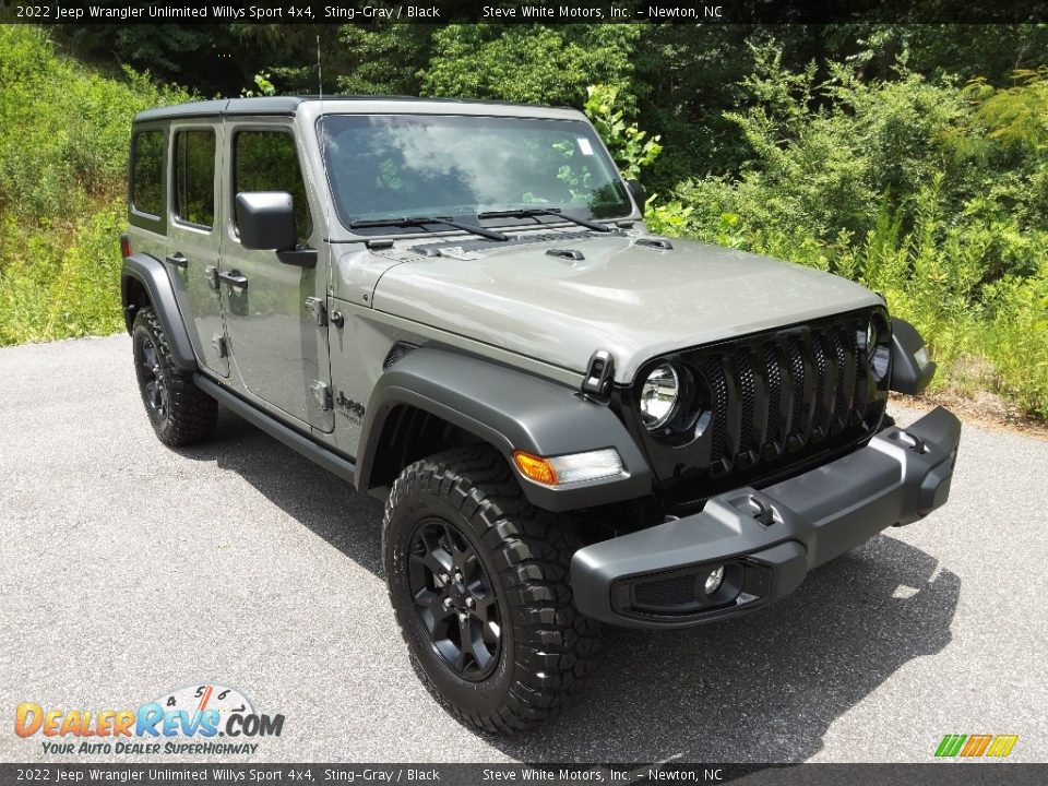 2022 Jeep Wrangler Unlimited Willys Sport 4x4 Sting-Gray / Black Photo #4