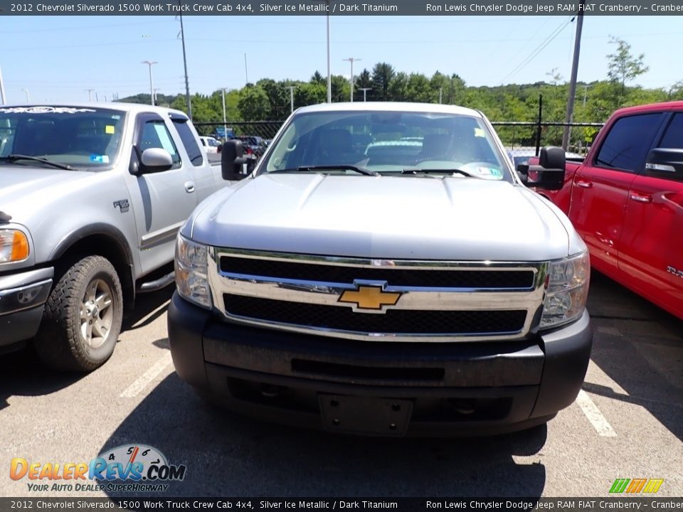 2012 Chevrolet Silverado 1500 Work Truck Crew Cab 4x4 Silver Ice Metallic / Dark Titanium Photo #2