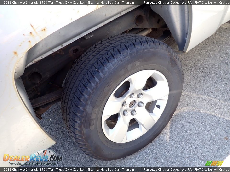 2012 Chevrolet Silverado 1500 Work Truck Crew Cab 4x4 Silver Ice Metallic / Dark Titanium Photo #4