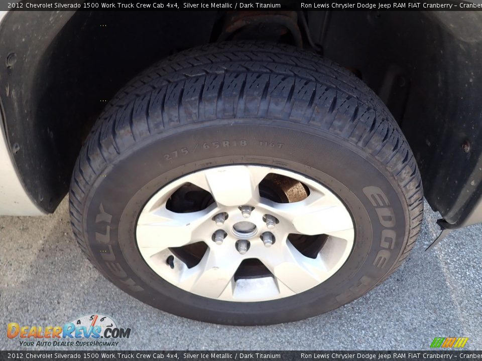 2012 Chevrolet Silverado 1500 Work Truck Crew Cab 4x4 Silver Ice Metallic / Dark Titanium Photo #5