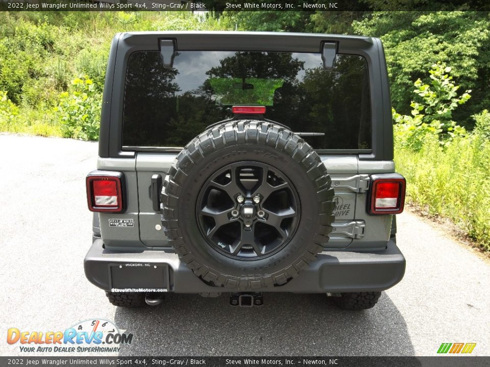 2022 Jeep Wrangler Unlimited Willys Sport 4x4 Sting-Gray / Black Photo #7