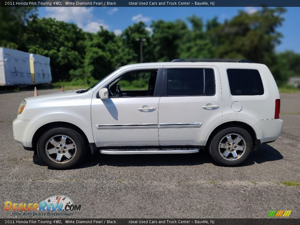 2011 Honda Pilot Touring 4WD White Diamond Pearl / Black Photo #2