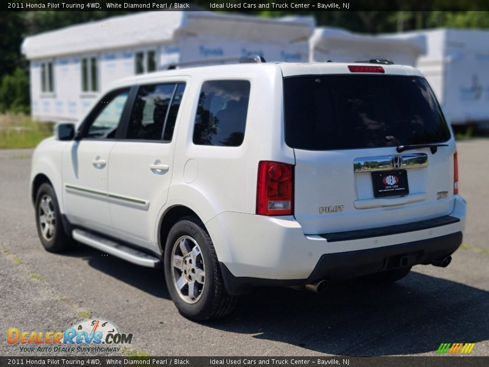 2011 Honda Pilot Touring 4WD White Diamond Pearl / Black Photo #3