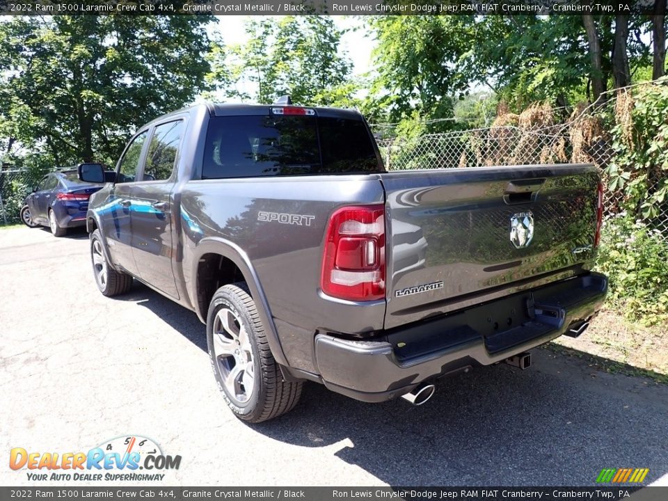 2022 Ram 1500 Laramie Crew Cab 4x4 Granite Crystal Metallic / Black Photo #4