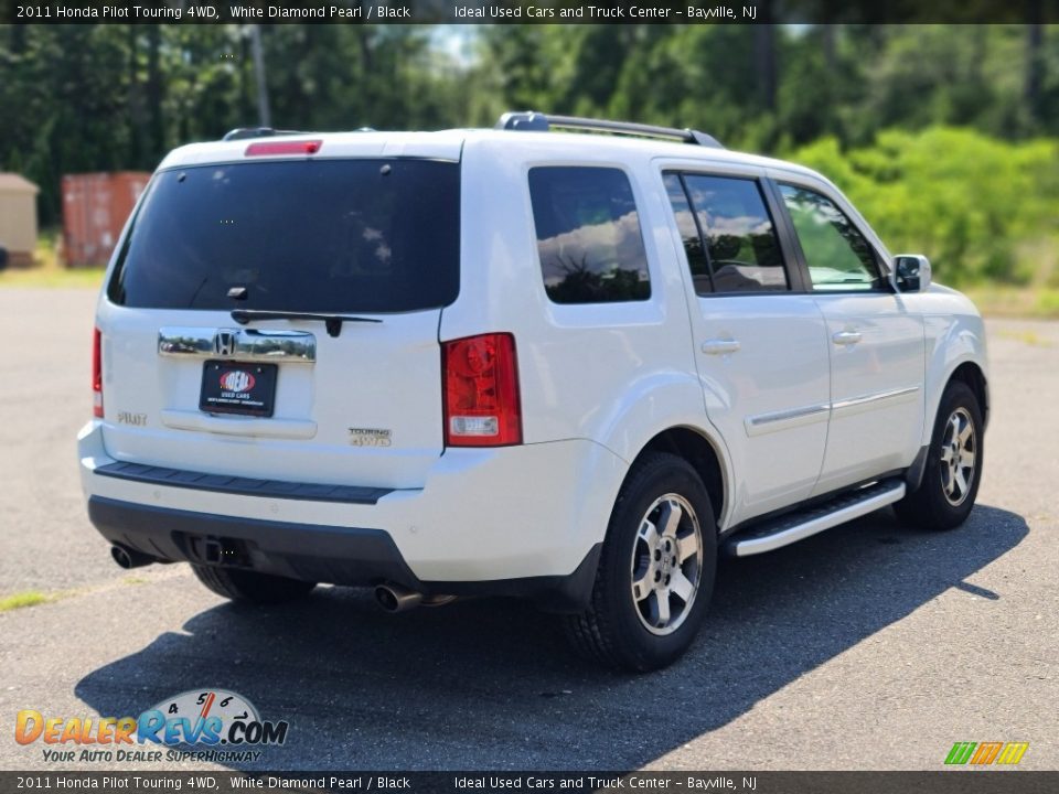 2011 Honda Pilot Touring 4WD White Diamond Pearl / Black Photo #5