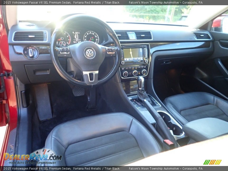 Titan Black Interior - 2015 Volkswagen Passat V6 SEL Premium Sedan Photo #19