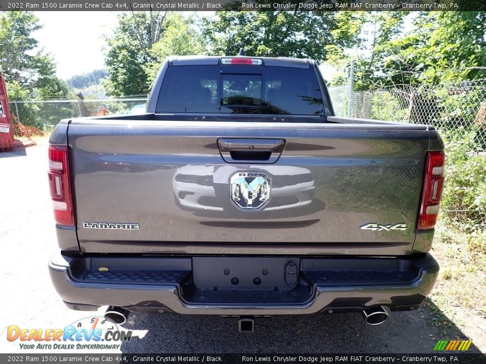 2022 Ram 1500 Laramie Crew Cab 4x4 Granite Crystal Metallic / Black Photo #5