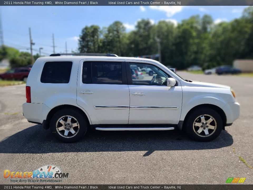 2011 Honda Pilot Touring 4WD White Diamond Pearl / Black Photo #6